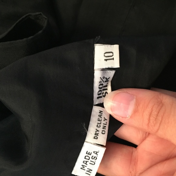 Vintage Frank Tignino Black Silk Lace Beaded Dress - Picture 7 of 8